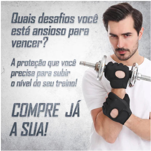 Par De Luva Para Academia Neoprene Treino Musculação Feminina Masculina PRONTO ENTREGA