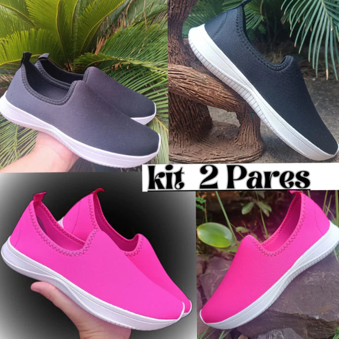 Kit 2 PARES TENIS CALCE FACIL