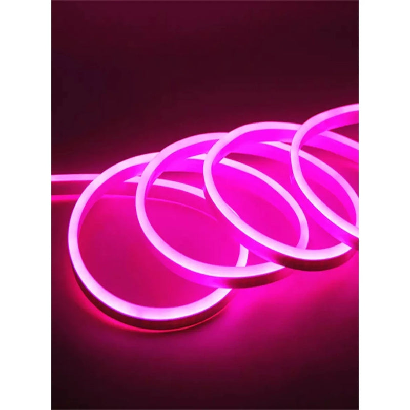 Fita de LED Mangueira Neon 5 Metros IP65 Flexível Com ou Sem Fonte | 8 Cores